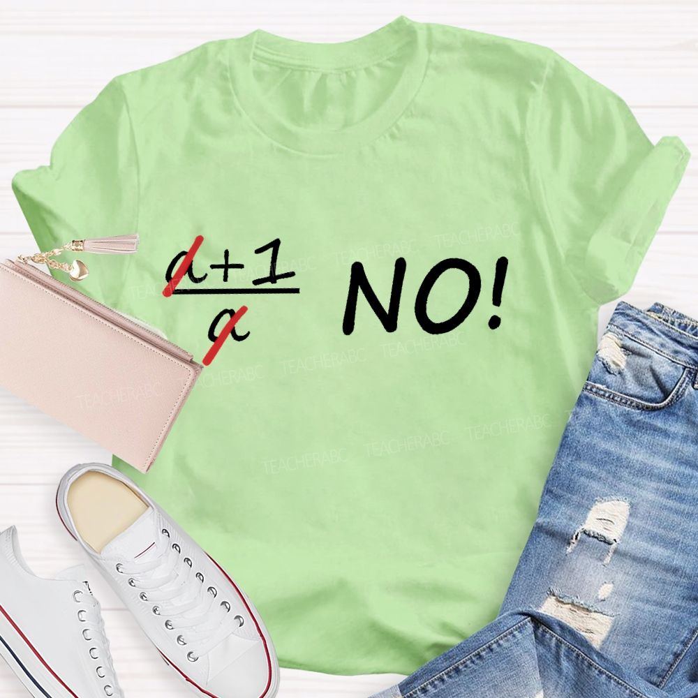 Mathematical Formula Letters Teacher T-shirt
