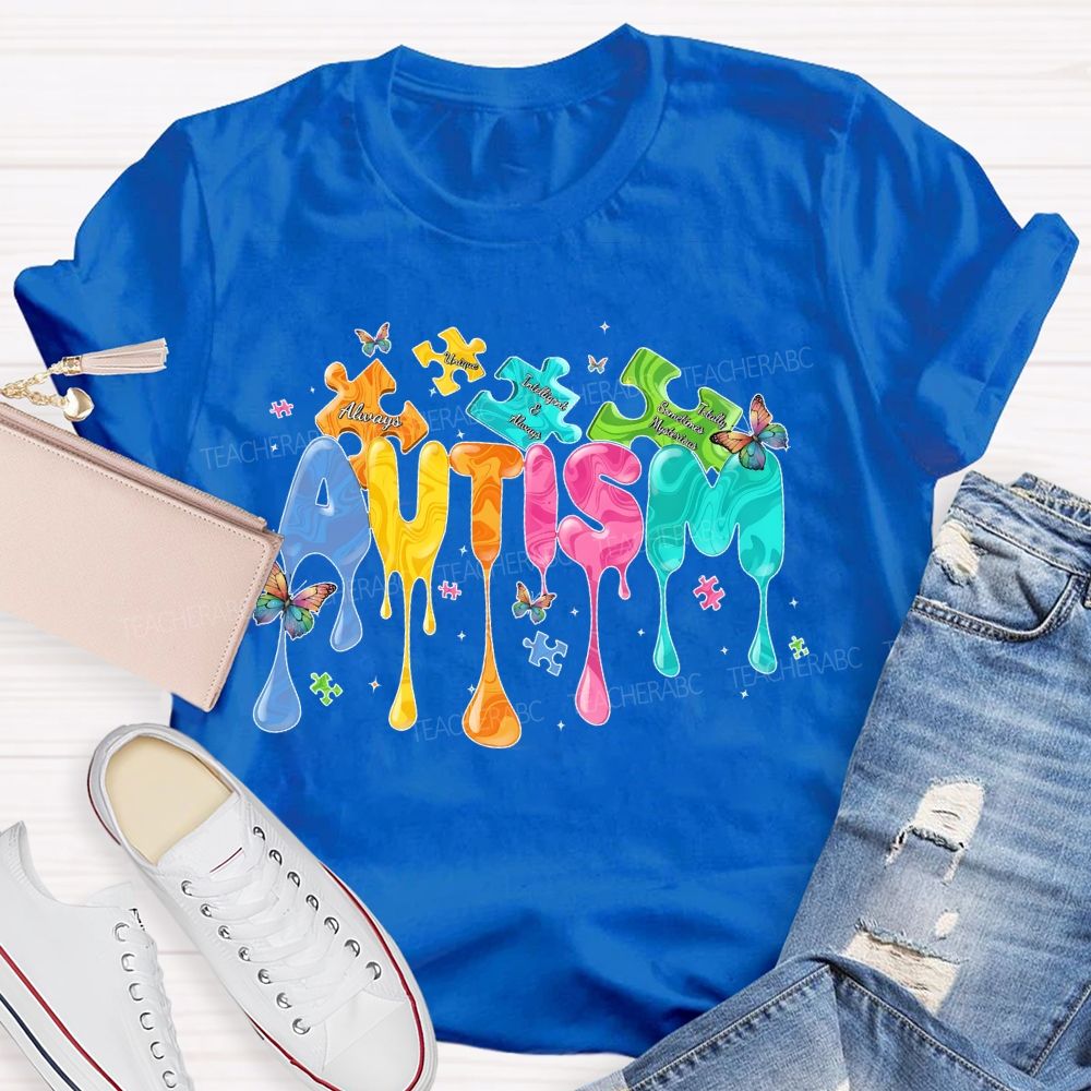 Autism Doodle Letters Teacher T-shirt