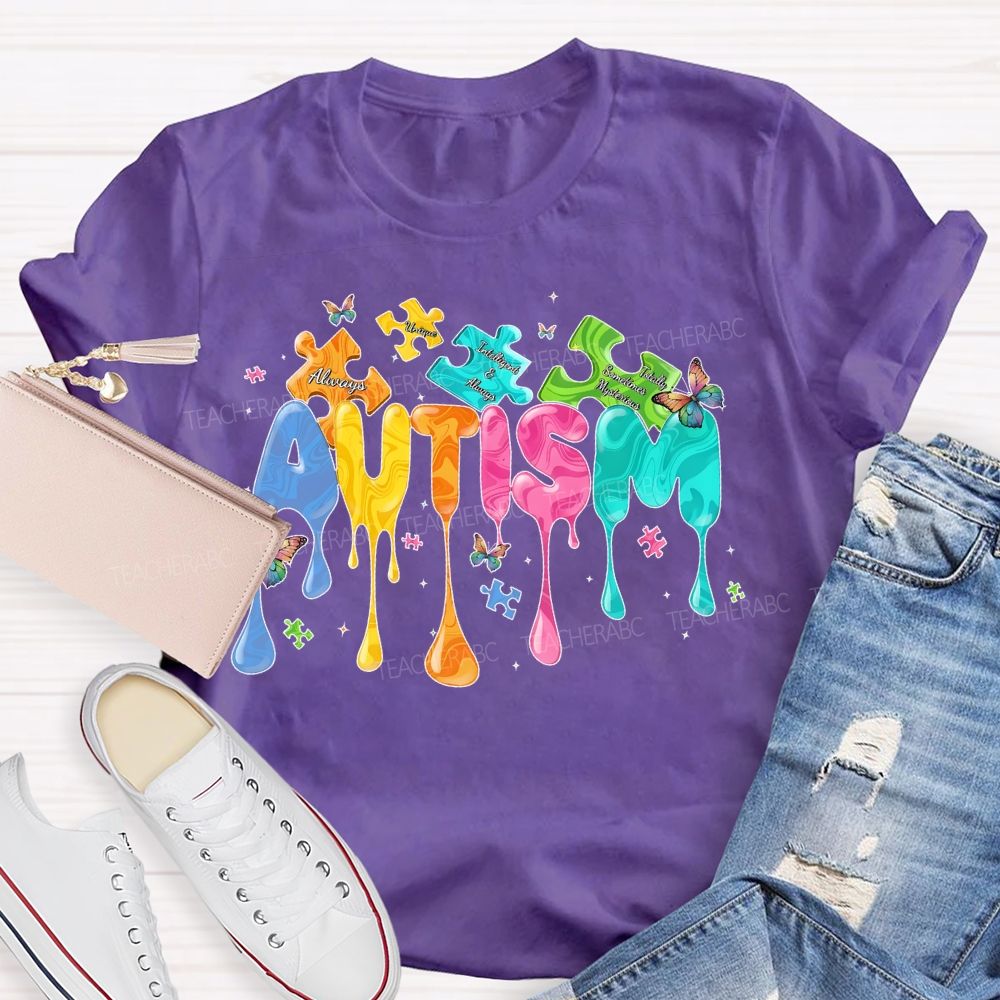 Autism Doodle Letters Teacher T-shirt