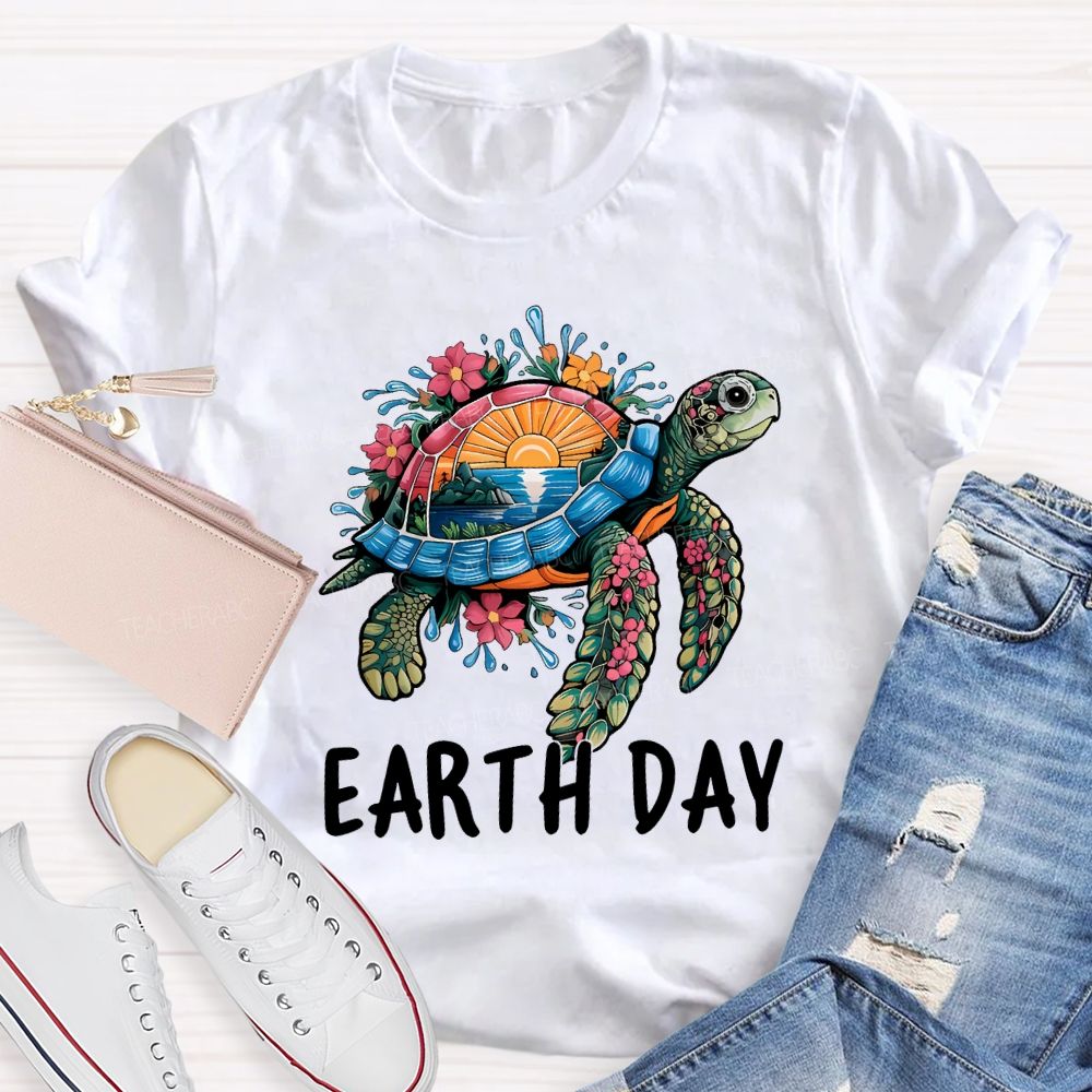 Earth Day Protect Marine Life Teacher T-shirt