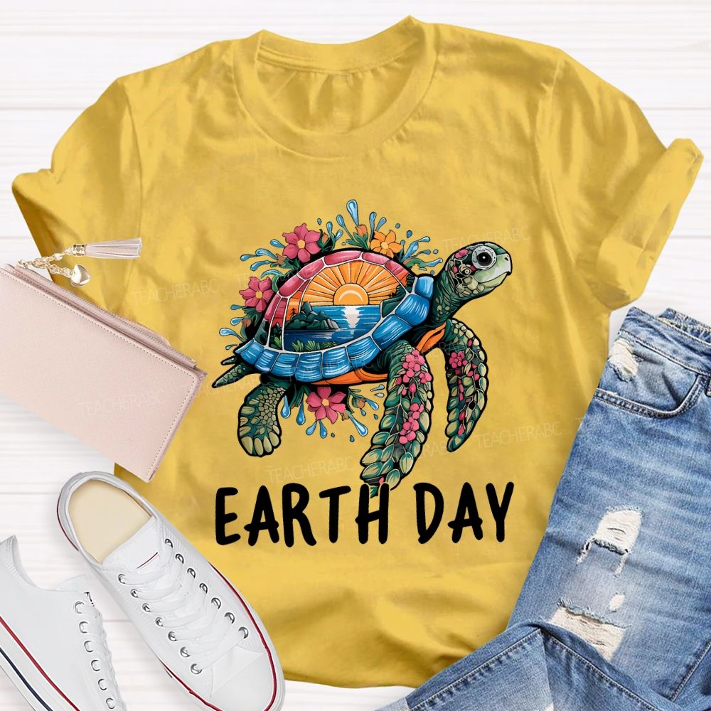 Earth Day Protect Marine Life Teacher T-shirt