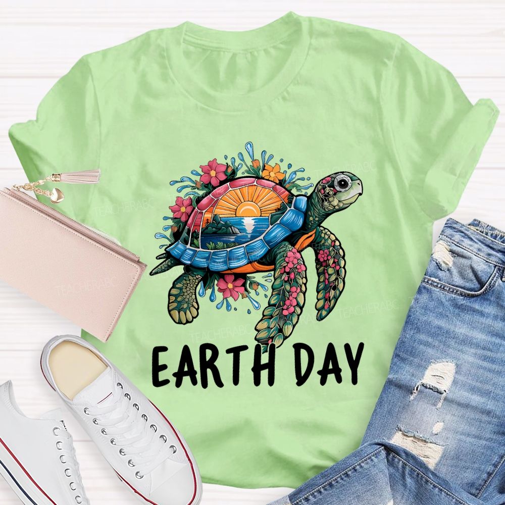 Earth Day Protect Marine Life Teacher T-shirt