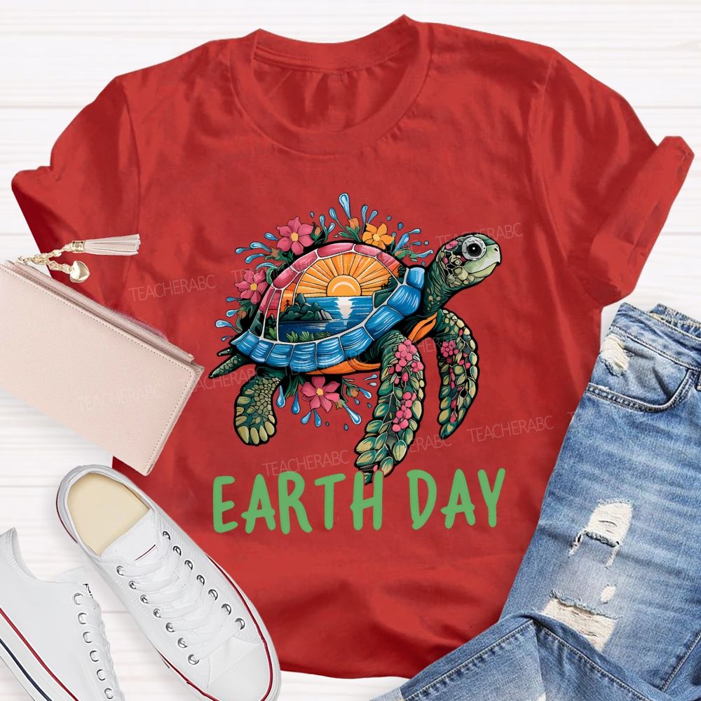 Earth Day Protect Marine Life Teacher T-shirt