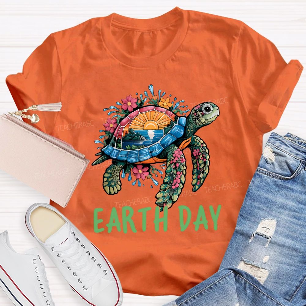 Earth Day Protect Marine Life Teacher T-shirt