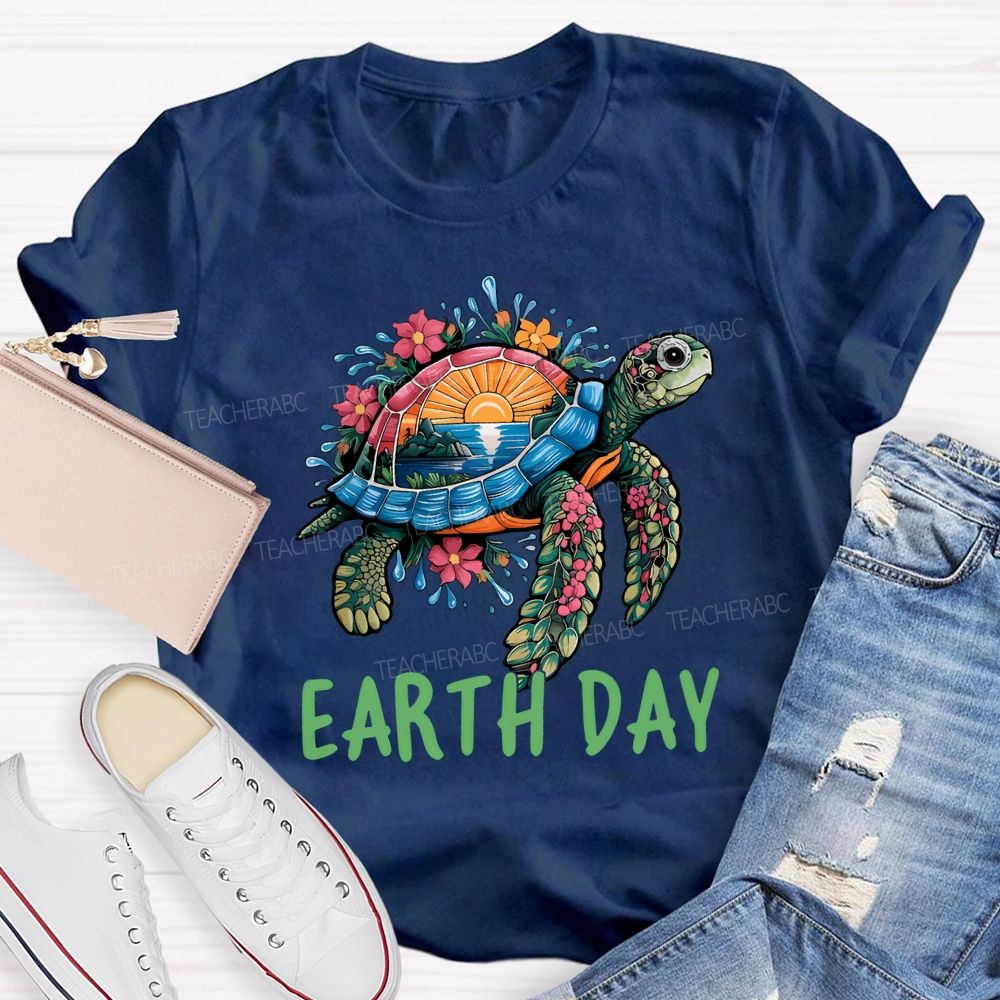 Earth Day Protect Marine Life Teacher T-shirt