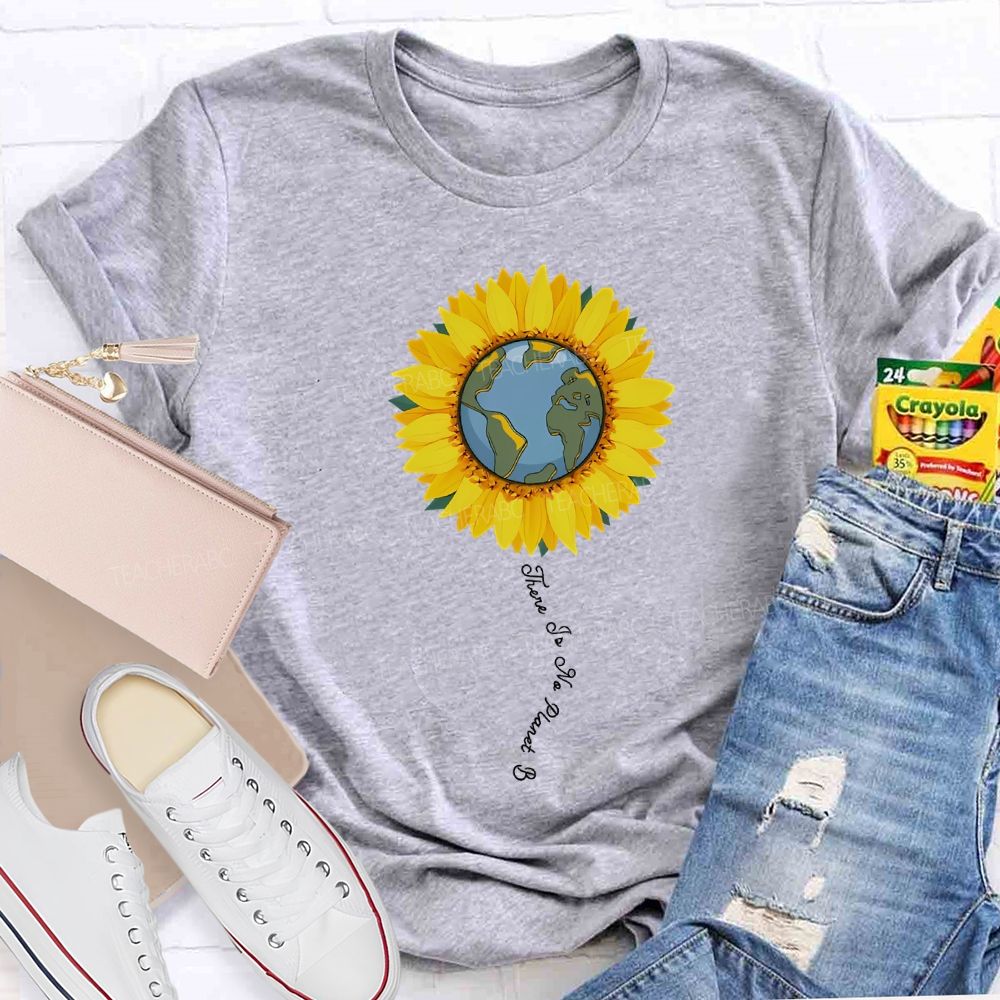 There Is No Planet B Sunflower Print T-shirt