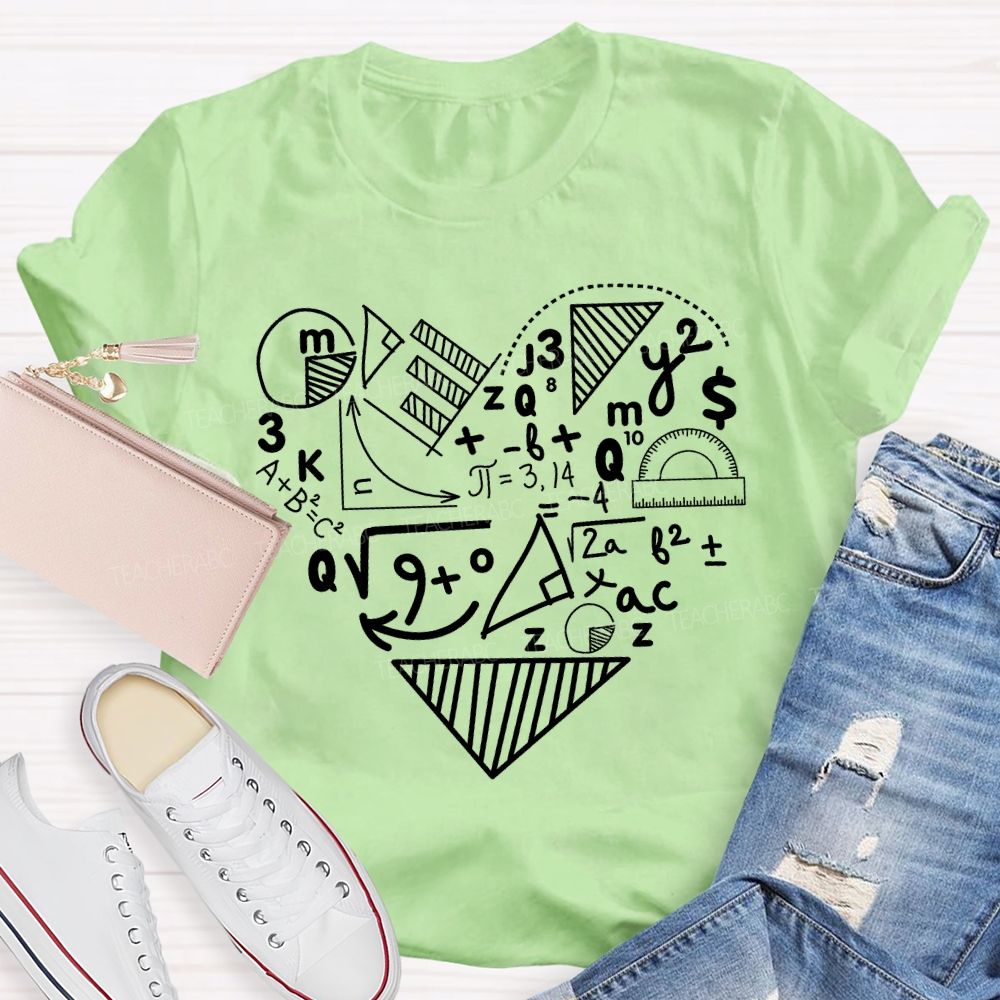 Listing Out The Formulas Makes Solving Problems Easier Teacher T-shirt