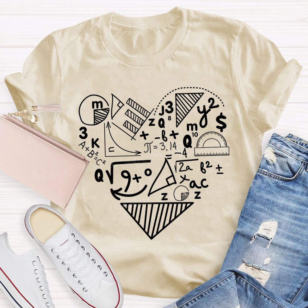 Listing Out The Formulas Makes Solving Problems Easier Teacher T-shirt