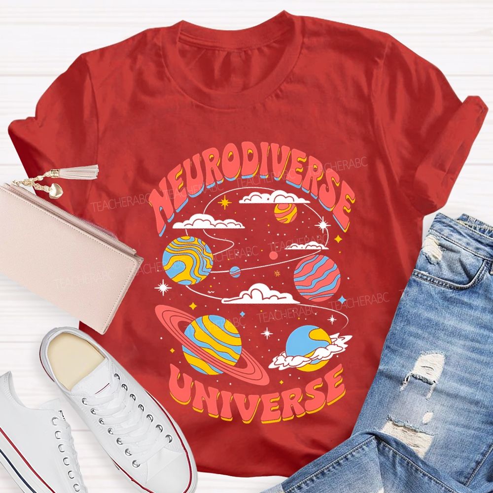 Neurodiverse Universe Special Education Teacher T-shirt