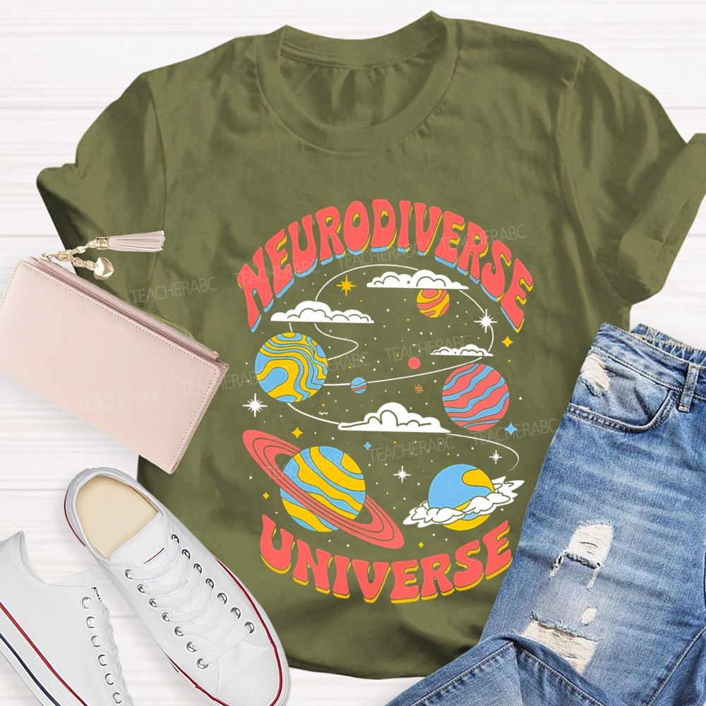 Neurodiverse Universe Special Education Teacher T-shirt