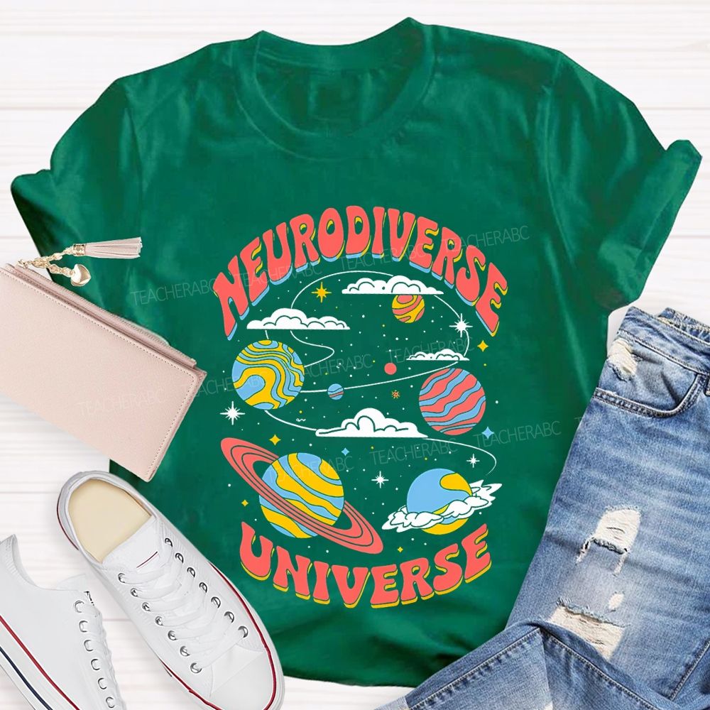 Neurodiverse Universe Special Education Teacher T-shirt