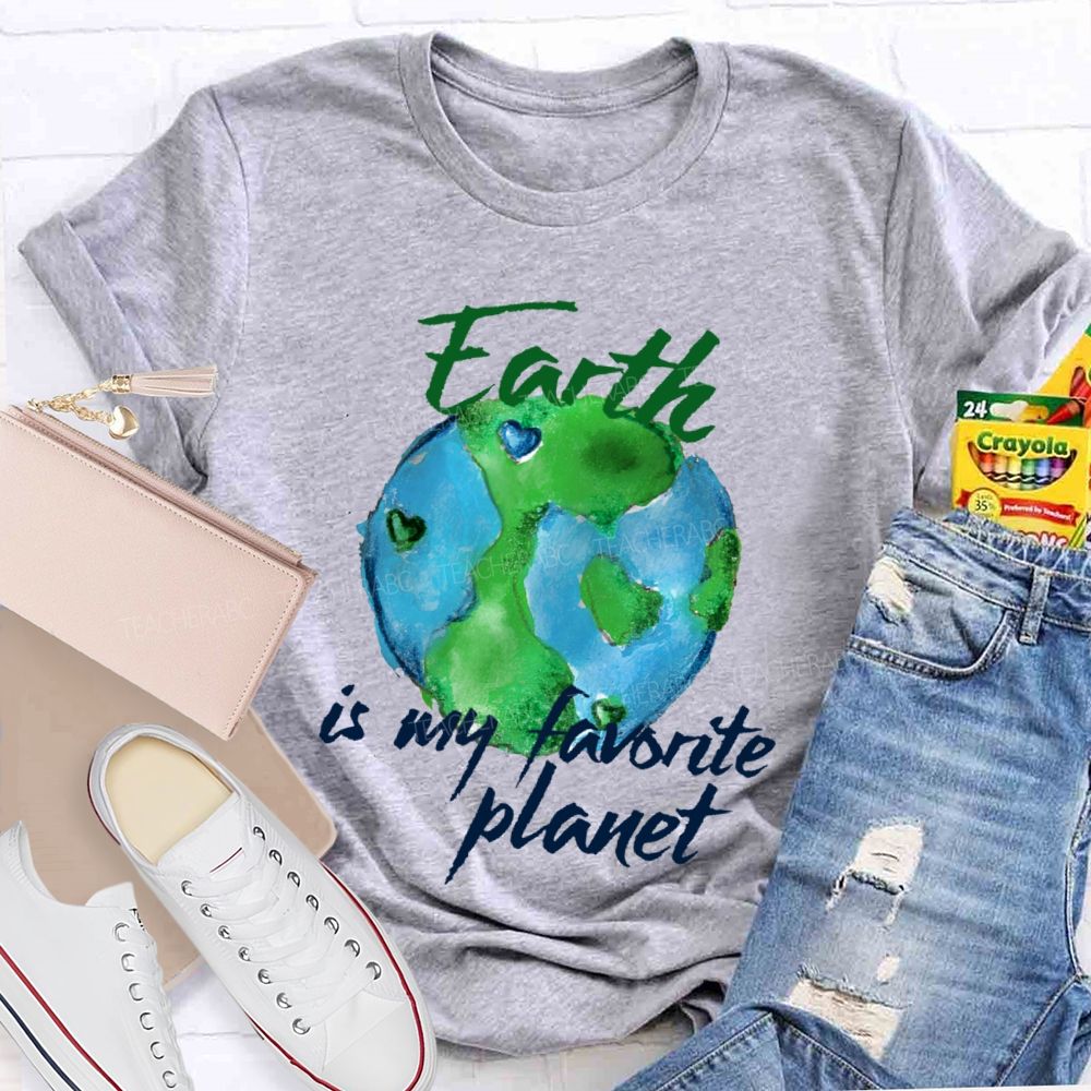 Earth Is My Favorite Planet Teacher T-shirt