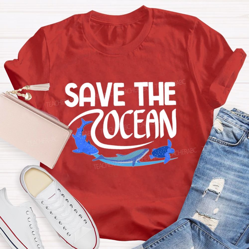 Save The Ocean Sea Life Earth Day T-Shirt