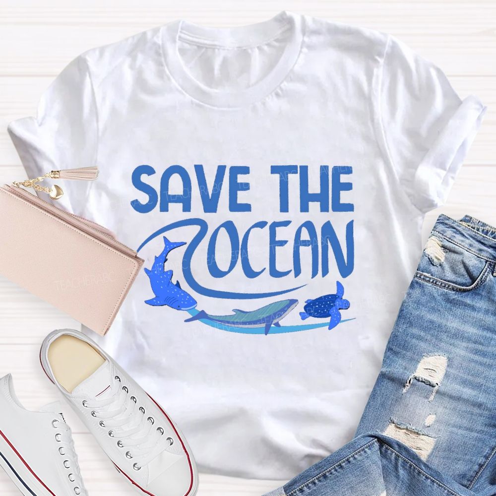Save The Ocean Sea Life Earth Day T-Shirt