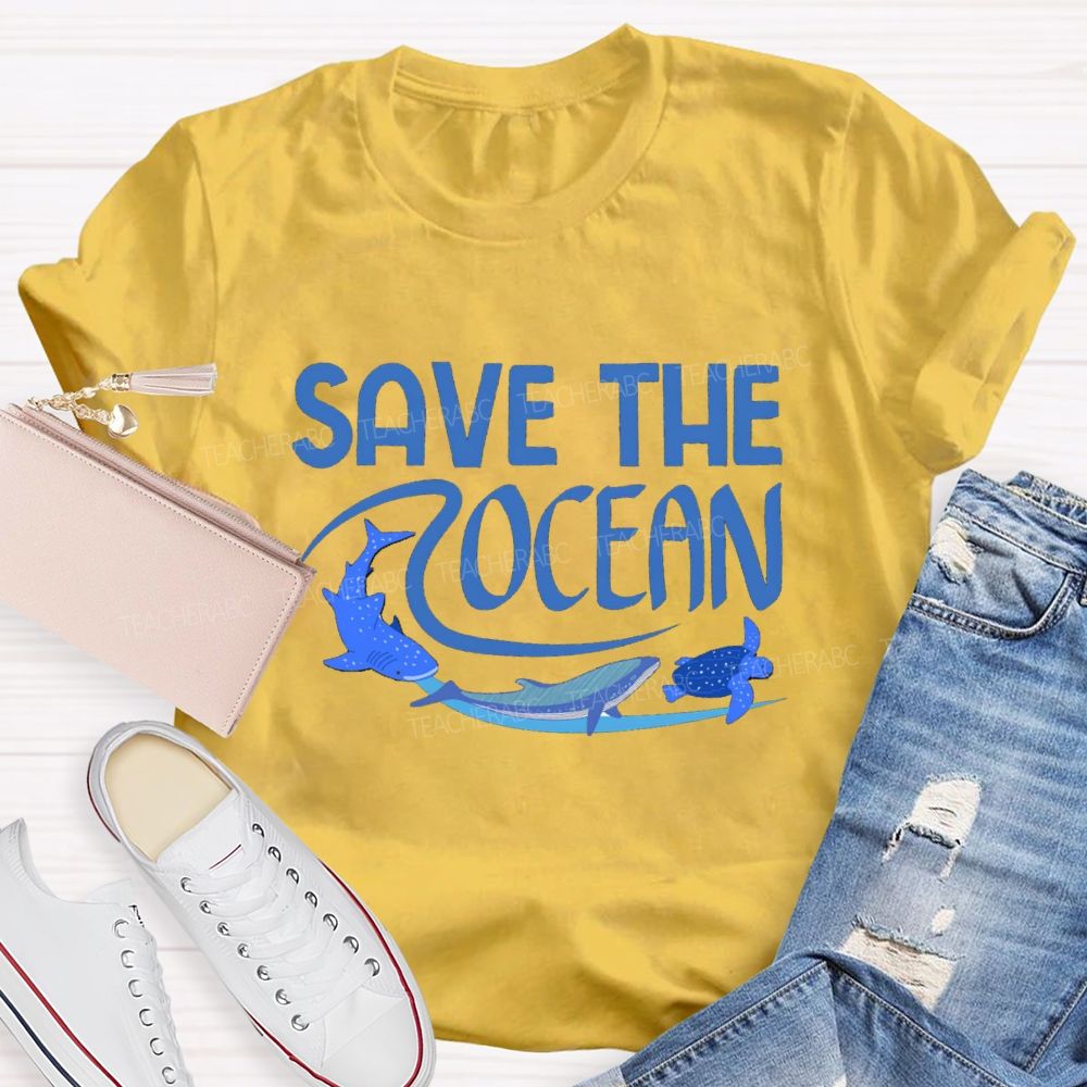 Save The Ocean Sea Life Earth Day T-Shirt