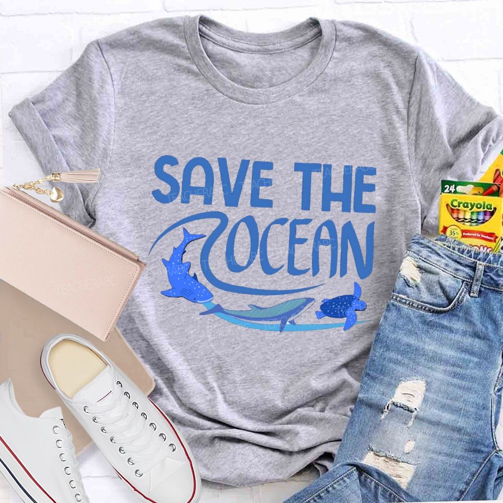 Save The Ocean Sea Life Earth Day T-Shirt