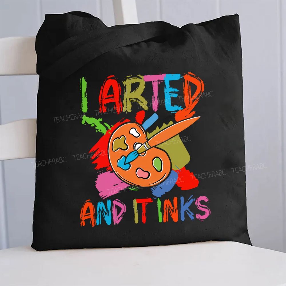 Arted And It Inks Canvas Tote Bag