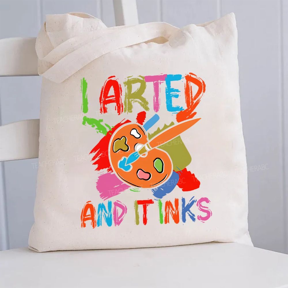 Arted And It Inks Canvas Tote Bag