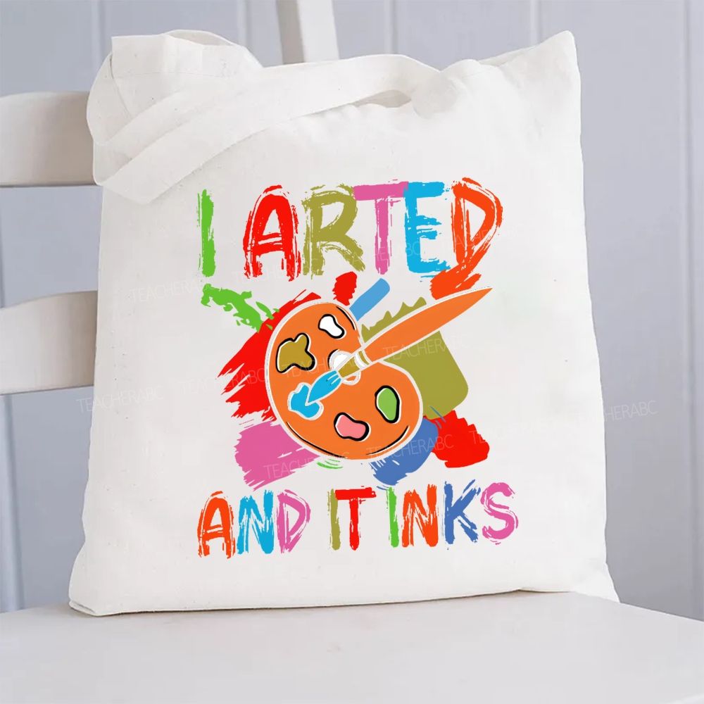 Arted And It Inks Canvas Tote Bag