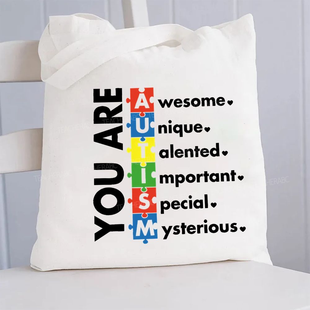 You Are Awesome Unique Canvas Tote Bag