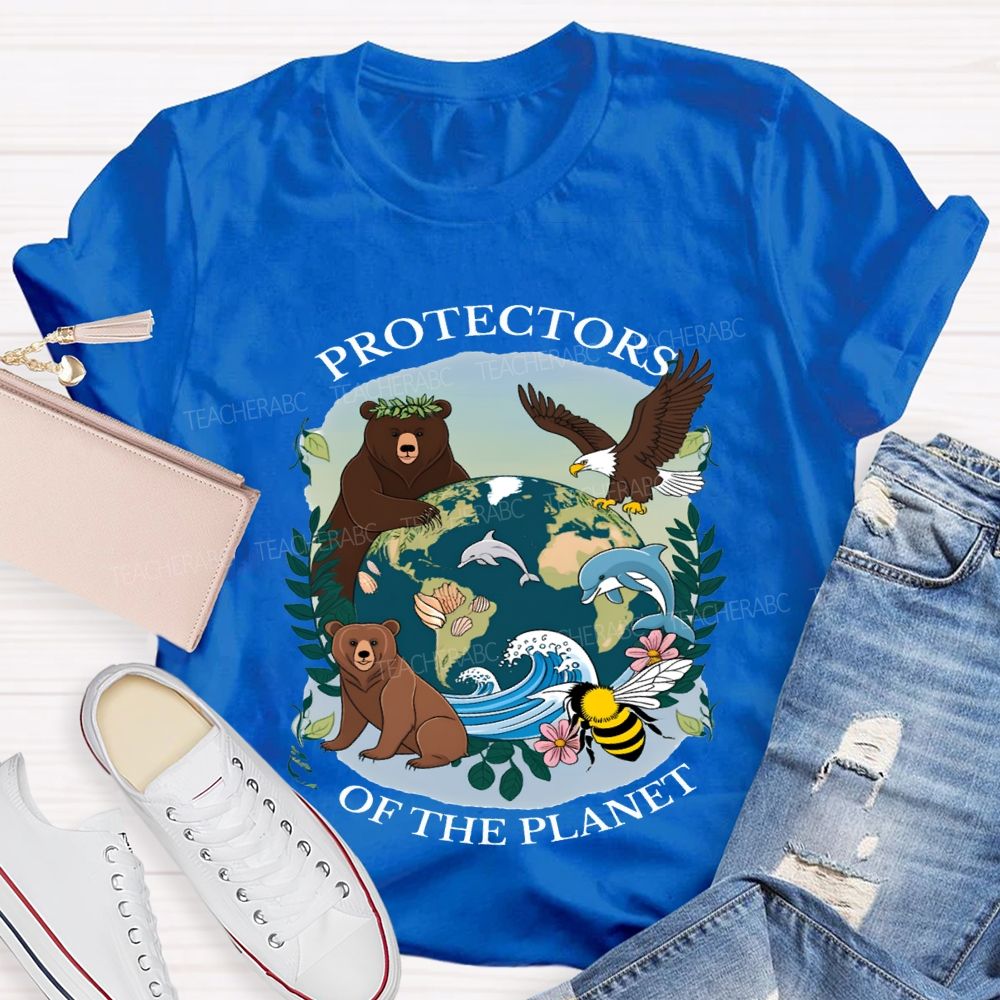 Protectors Of The Planet Teacher T-shirt
