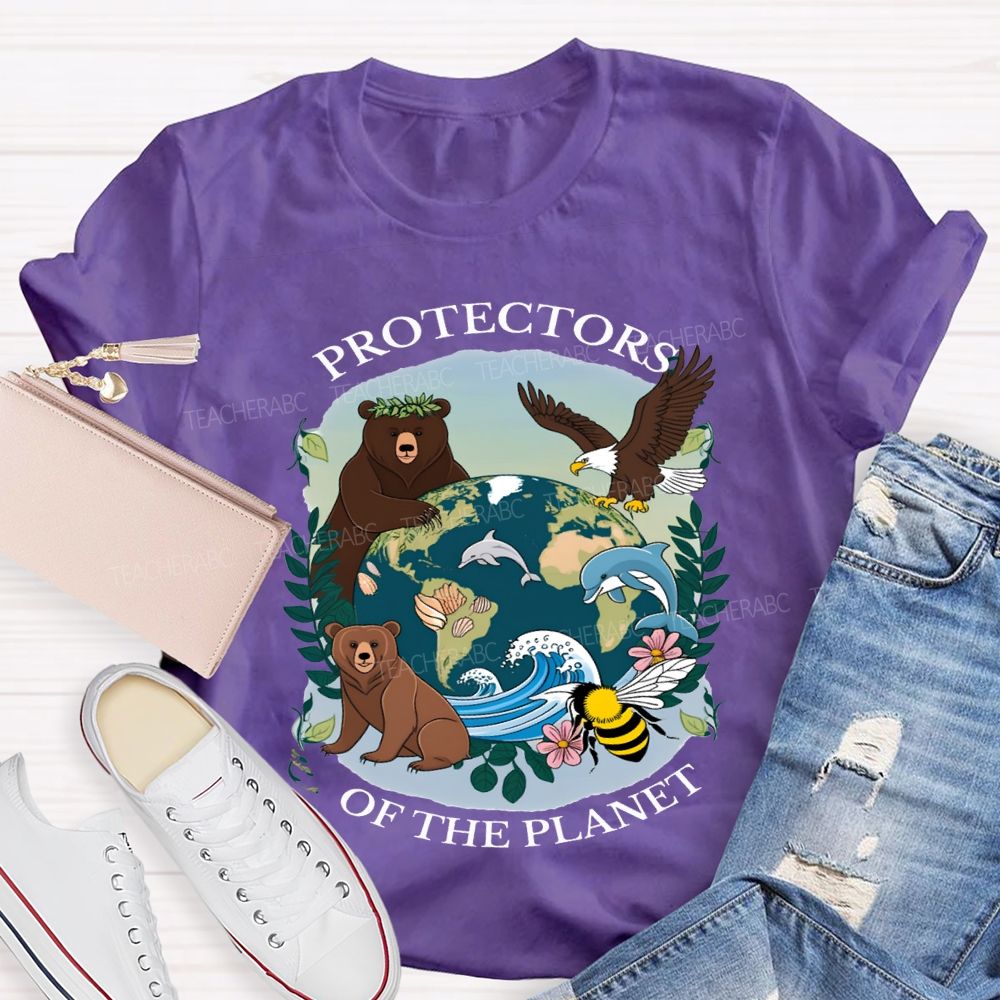 Protectors Of The Planet Teacher T-shirt