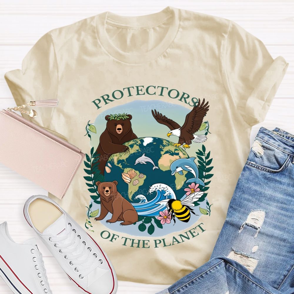 Protectors Of The Planet Teacher T-shirt