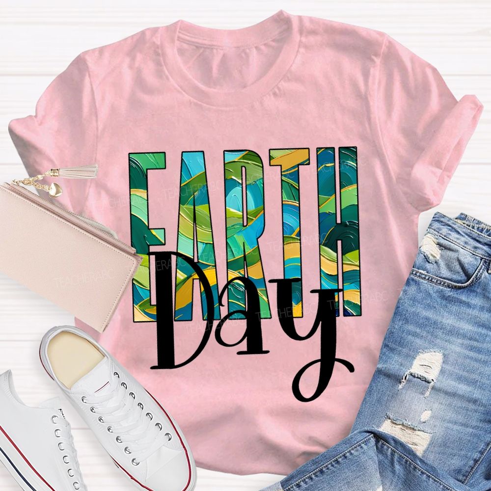 Earth Day Save The Earth Teacher T-shirt
