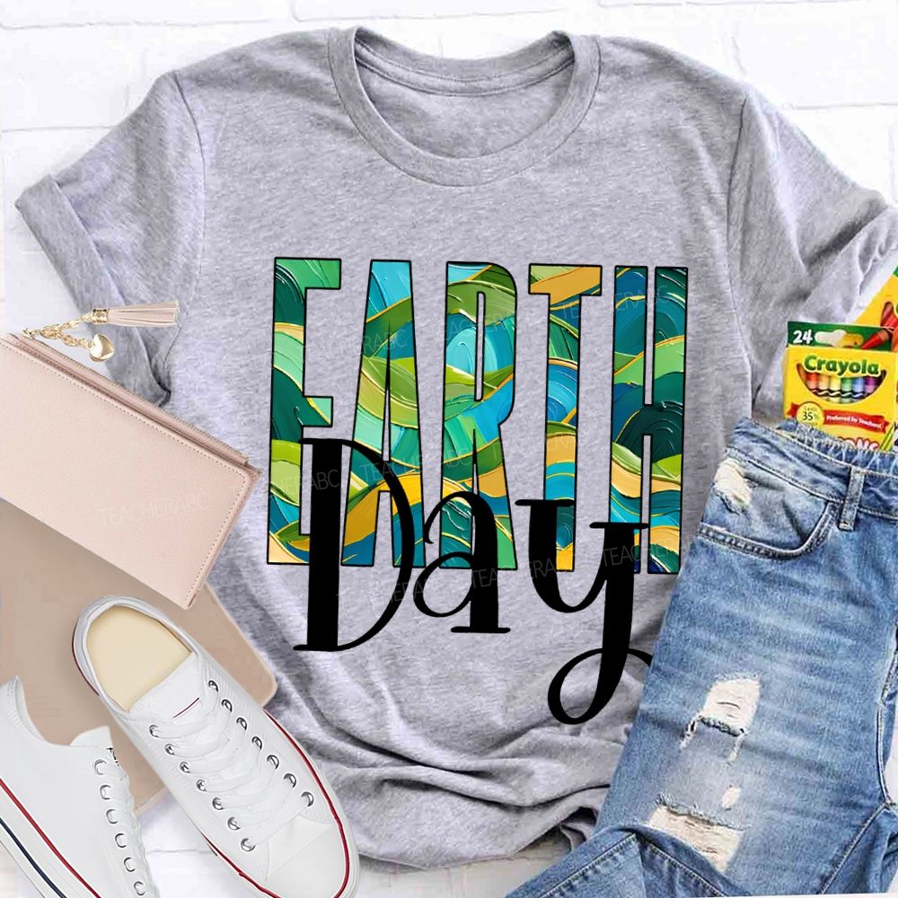 Earth Day Save The Earth Teacher T-shirt