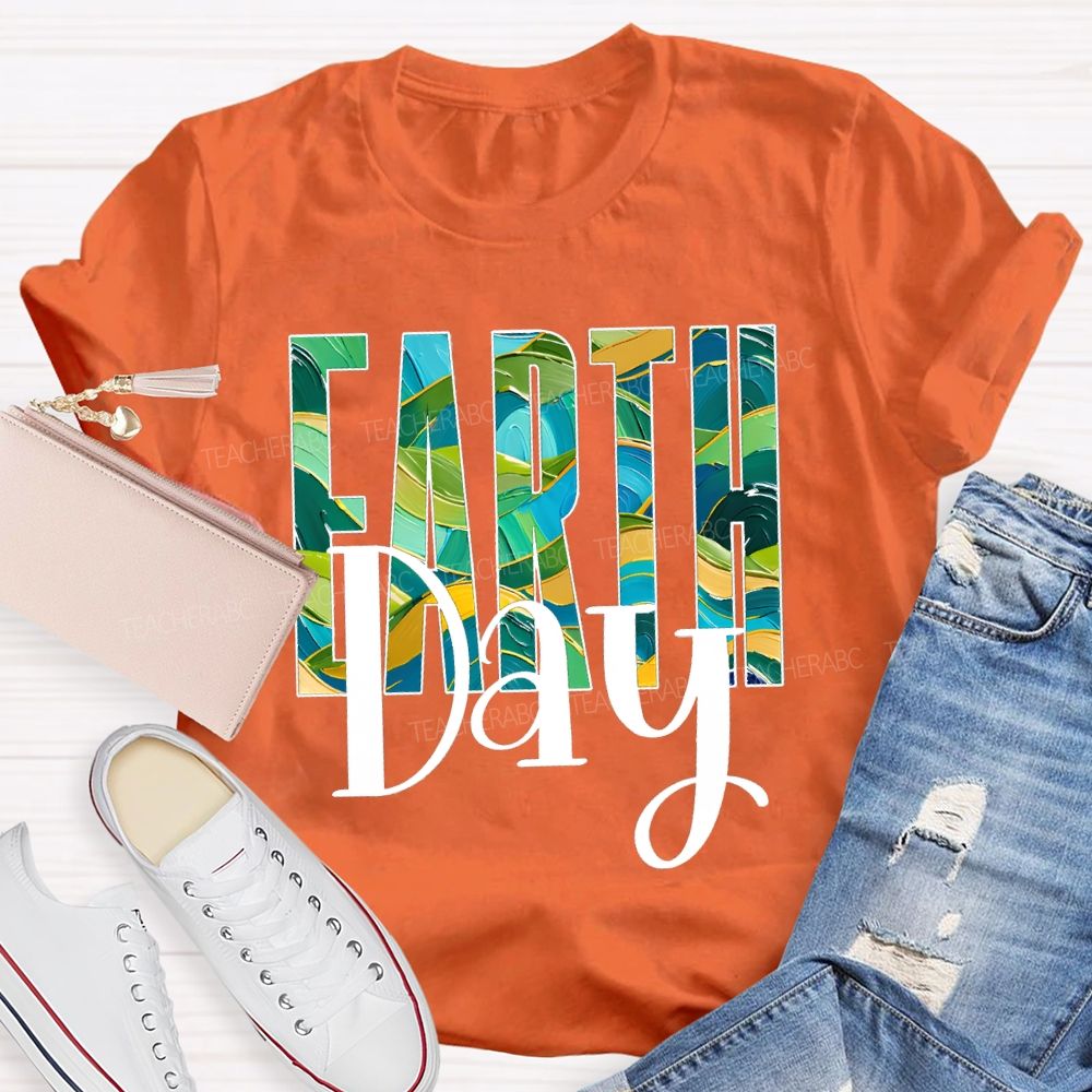 Earth Day Save The Earth Teacher T-shirt