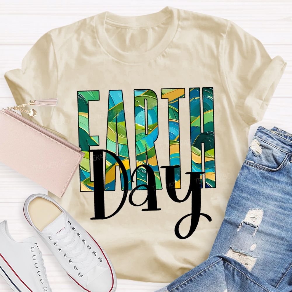 Earth Day Save The Earth Teacher T-shirt
