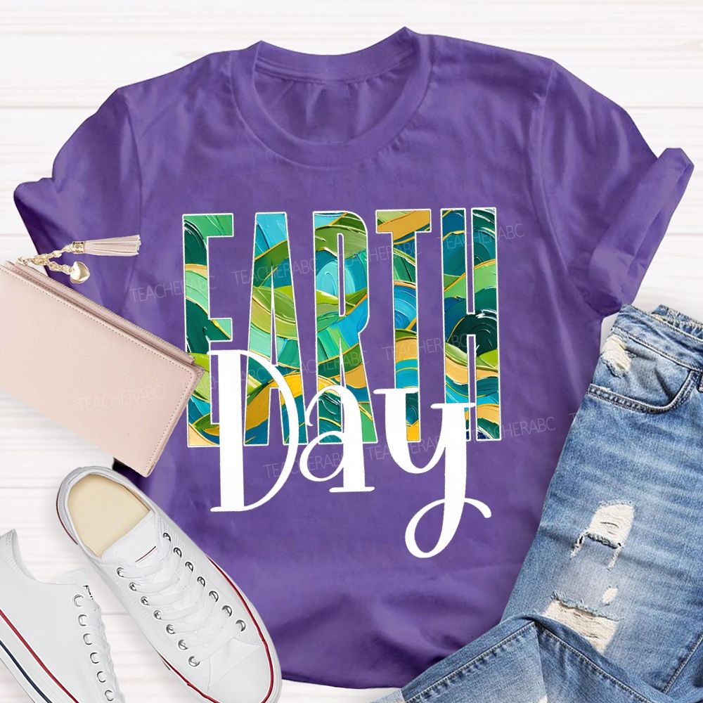 Earth Day Save The Earth Teacher T-shirt
