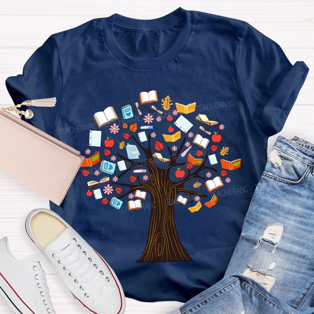 The Tree Was Covered With Books T-shirt