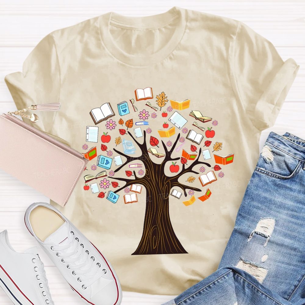 The Tree Was Covered With Books T-shirt