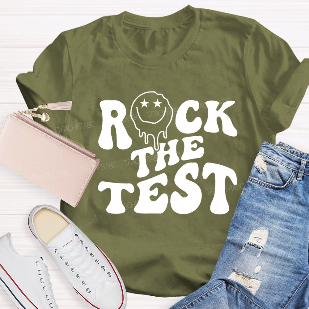 Rock The Test Teacher T-shirt