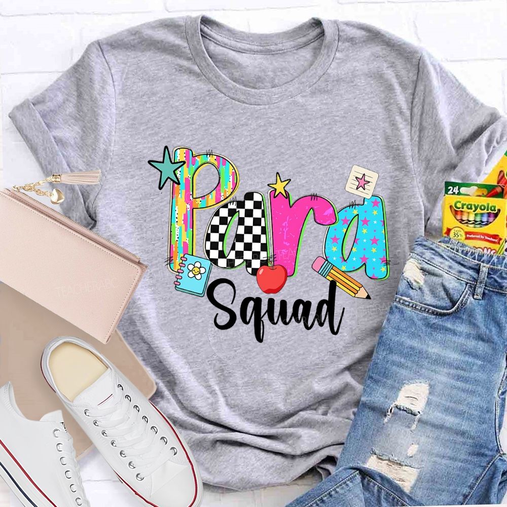 Para Professional Squad Colored Fonts T-shirt