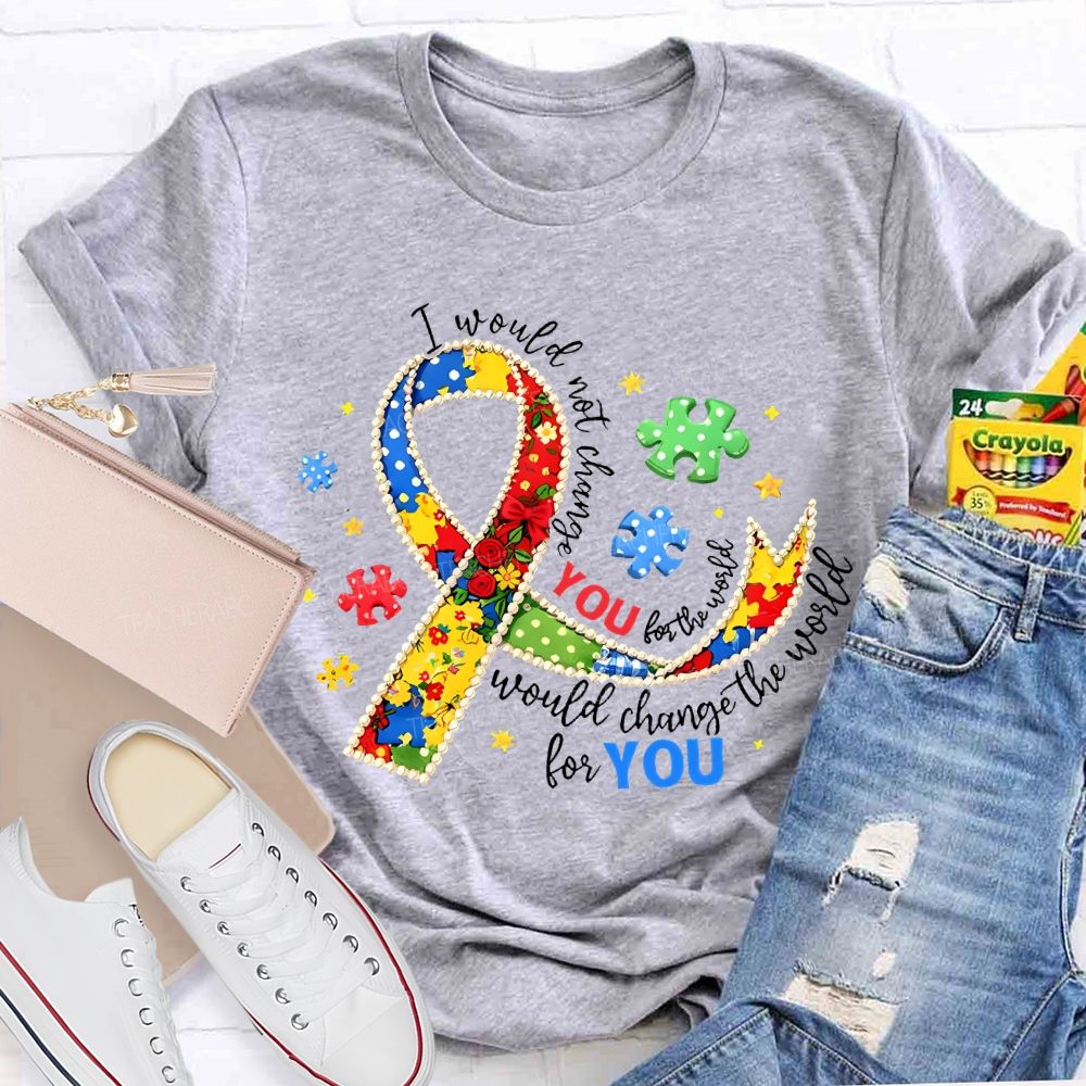 I Would Not Change The World For You Teacher T-shirt