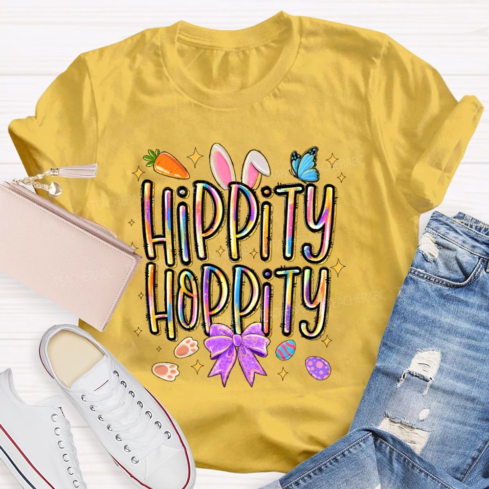 Hippity Hoppity Easter Teacher T-shirt