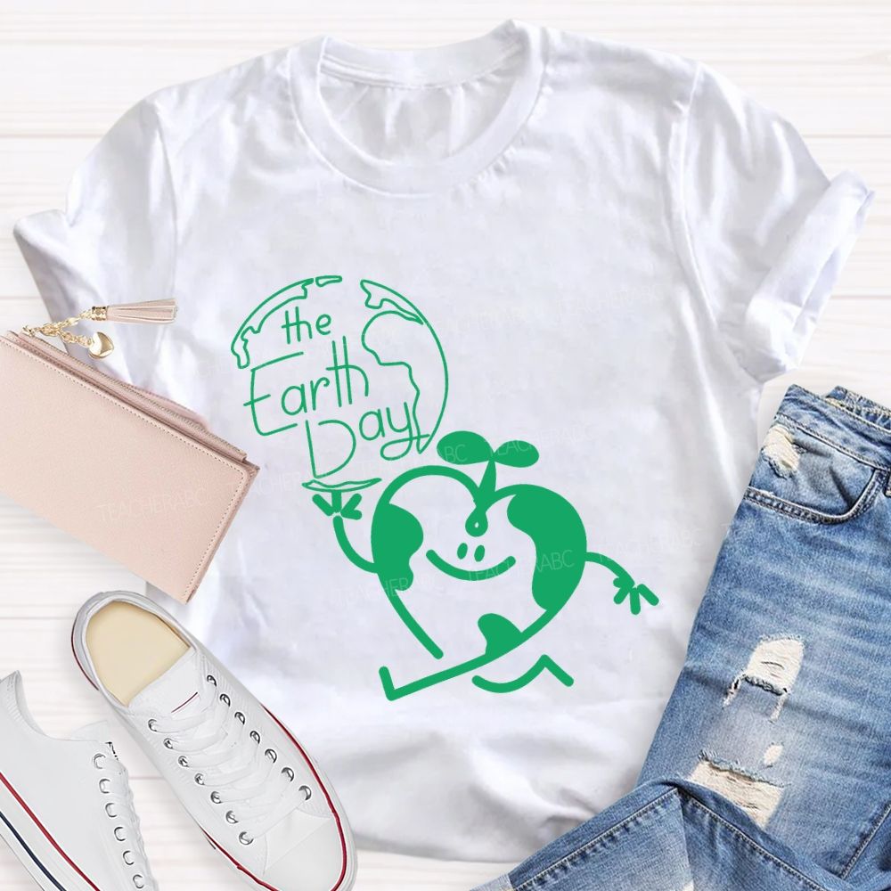 The Earth Day And Heart T-shirt