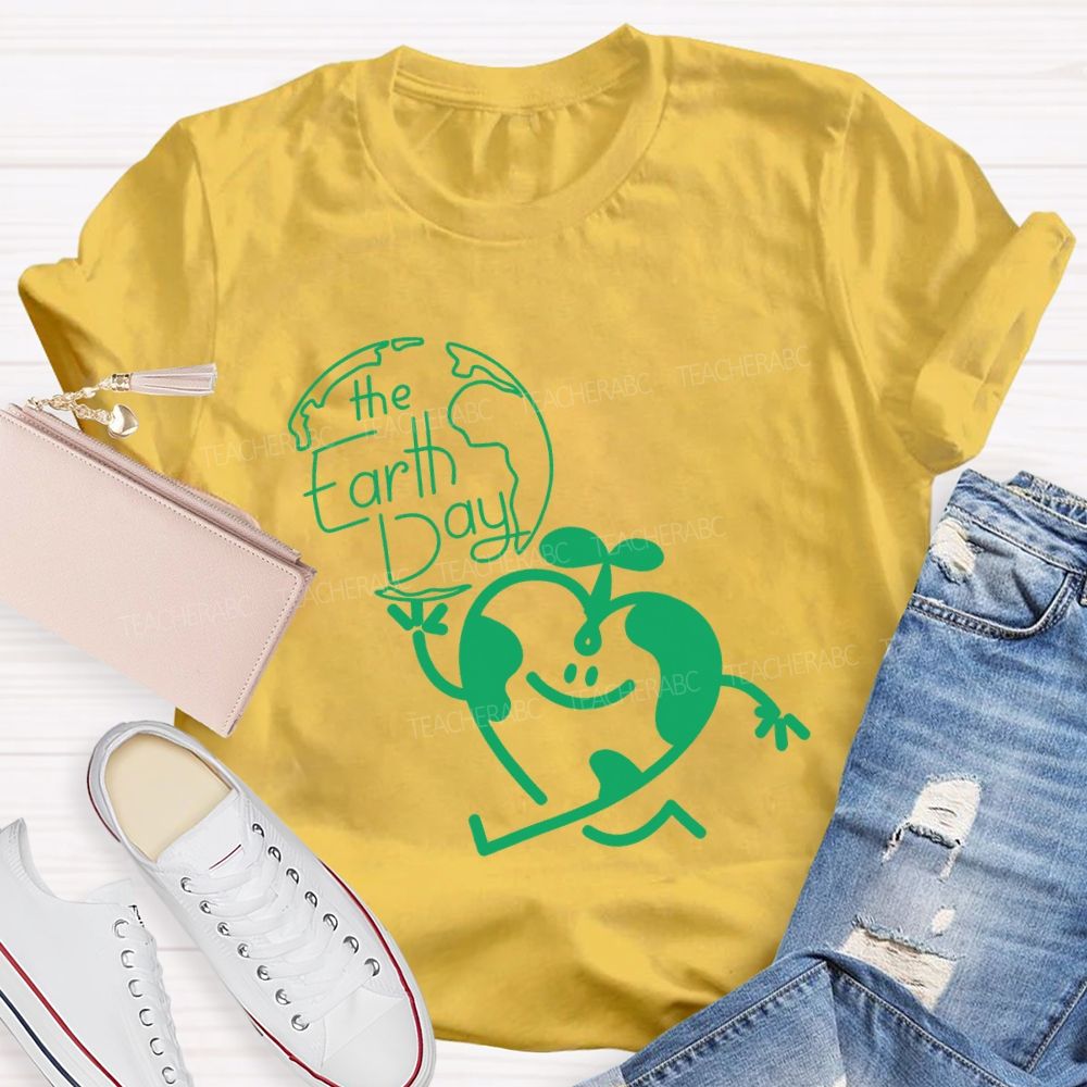 The Earth Day And Heart T-shirt