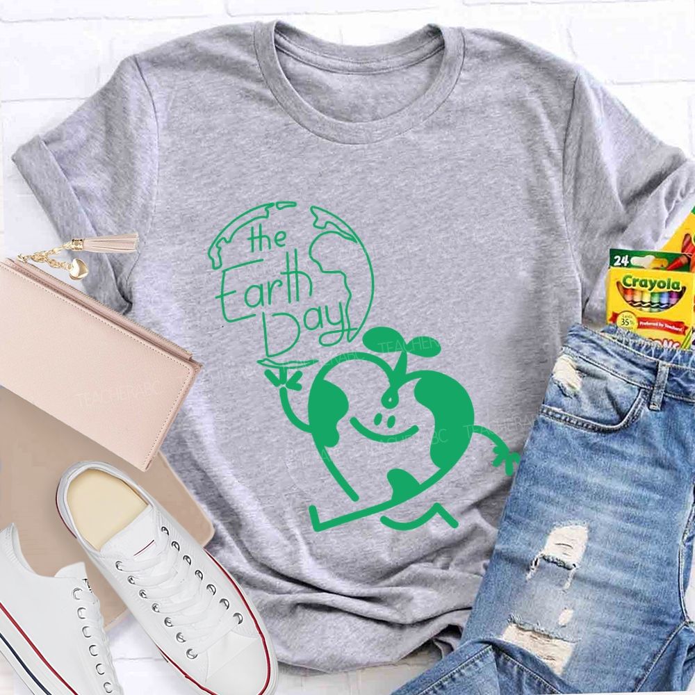 The Earth Day And Heart T-shirt