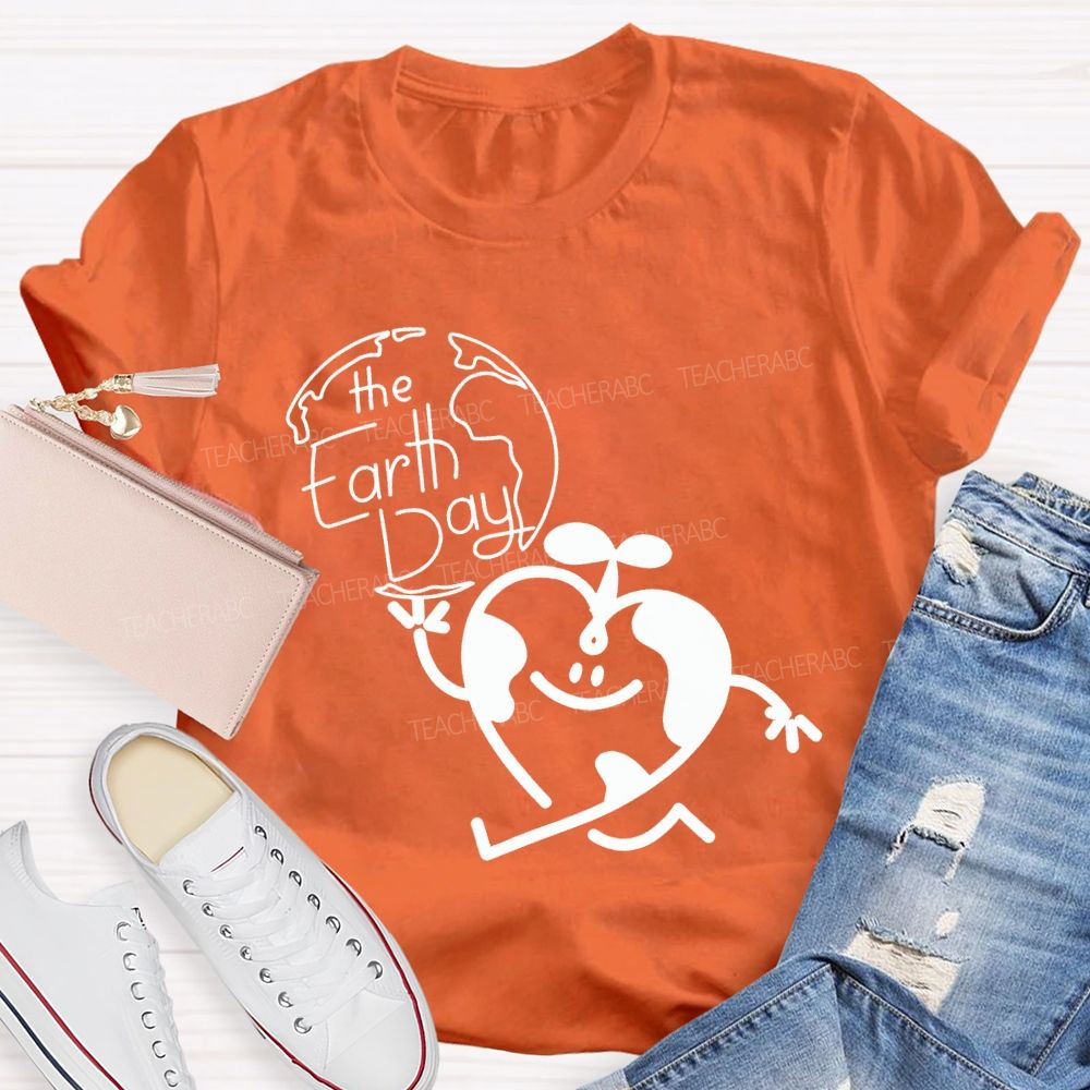 The Earth Day And Heart T-shirt