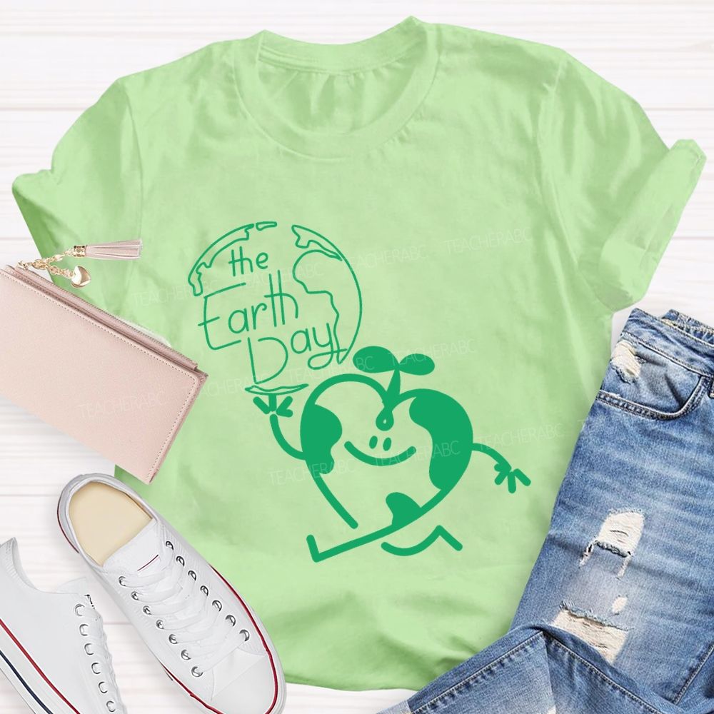 The Earth Day And Heart T-shirt