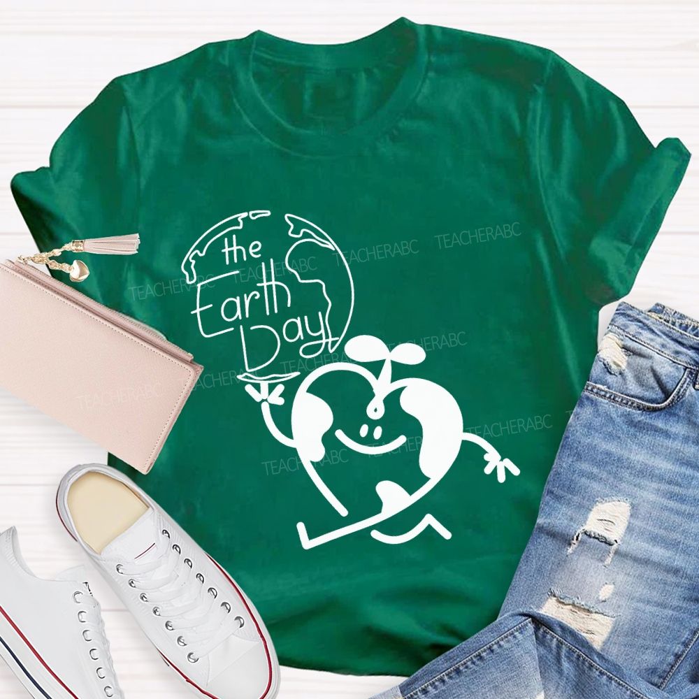 The Earth Day And Heart T-shirt