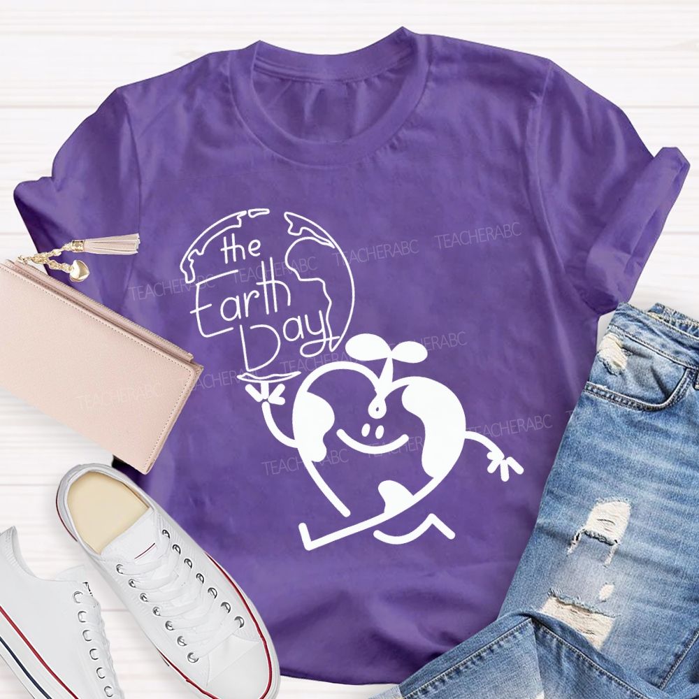 The Earth Day And Heart T-shirt