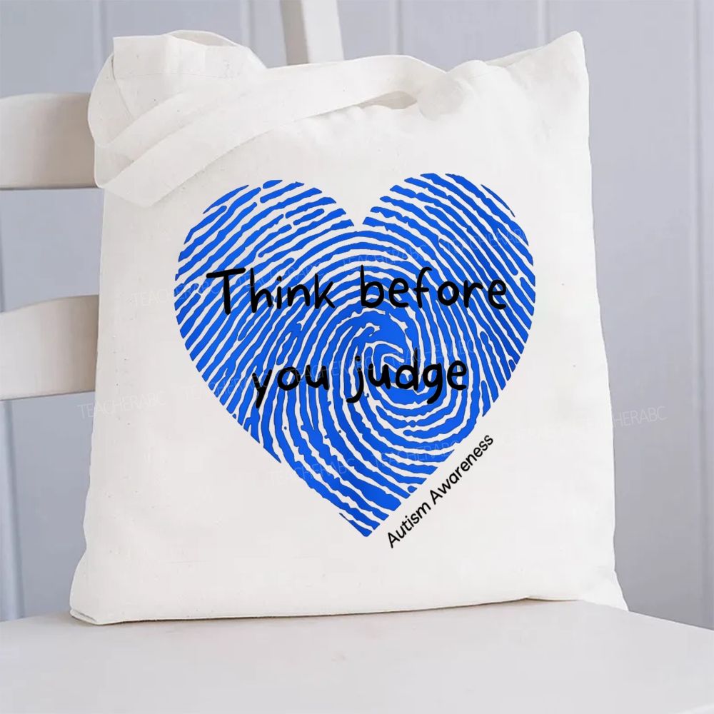 Think Before You Judge Canvas Tote Bag