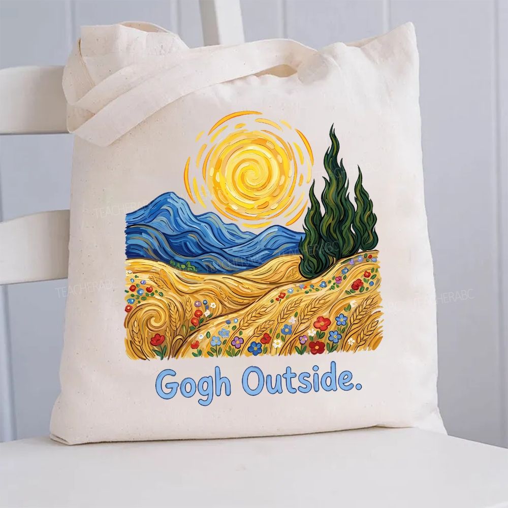 Gogh Outside Canvas Tote Bag