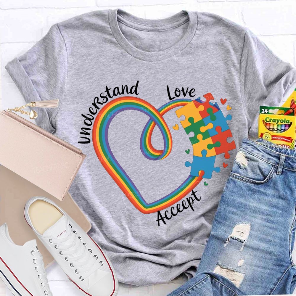 Understand Love Accept Infinity Heart Symbol T-shirt