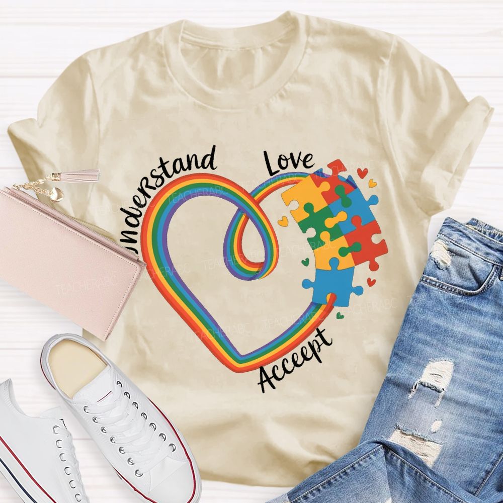 Understand Love Accept Infinity Heart Symbol T-shirt