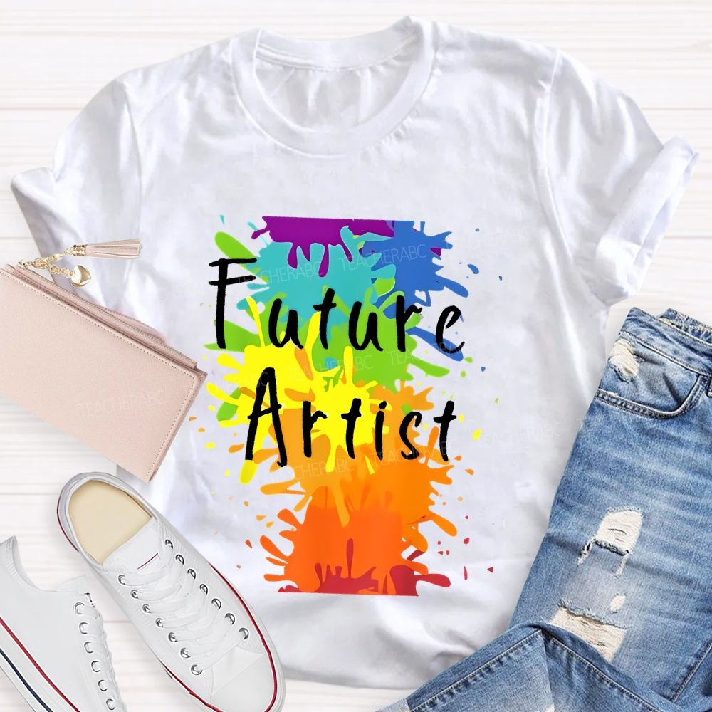 Future Artist Pattern Teacher T-shirt